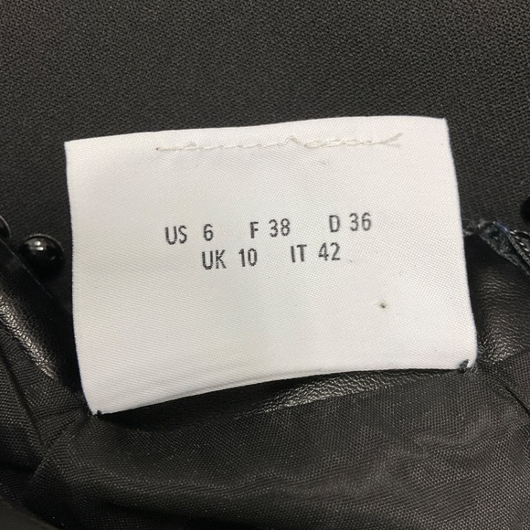 Akris Punto Black Studded Crepe and Vegan Leather Dress - Picture 5 of 5